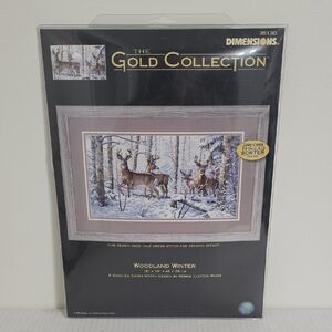 NIP The Gold Collection Woodland Winter Cross Stitch Kit